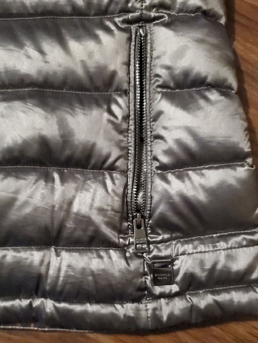 Andrew Marc Premium Down Shimmery Packable Down Jacket - Picture 4 of 11